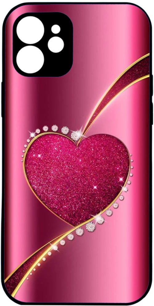 pink heart on pink background Samsung Galaxy A55 5G