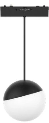 Μαγνητικό Κρεμαστό Φωτιστικό Ράγας Ultra Thin LED 6W 3CCT Σφαίρα Φ10cm InLight TMU0200-Black Μαύρο