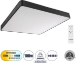 Πλαφονιέρα Οροφής Μαύρο KAMALA 61210-S Globostar 61210-1 Μαύρο