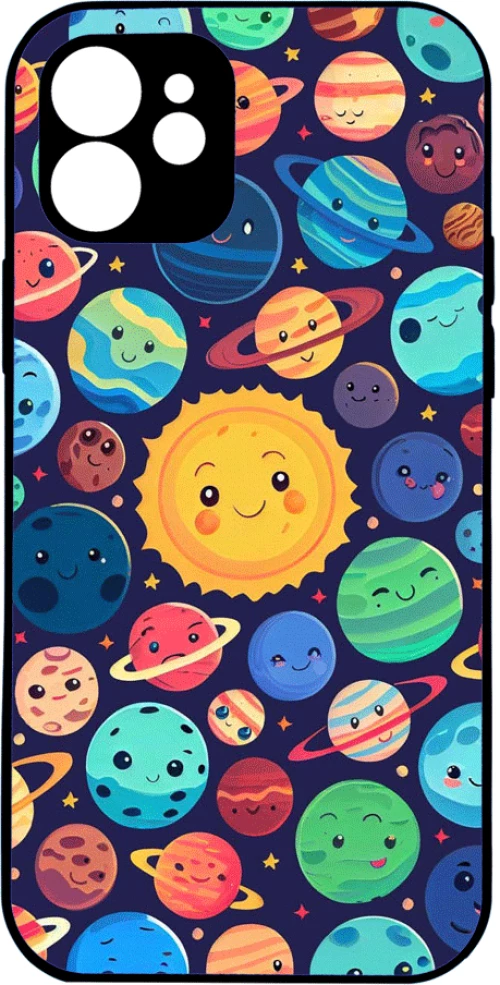 colorful planets IPhone 12 Pro Max