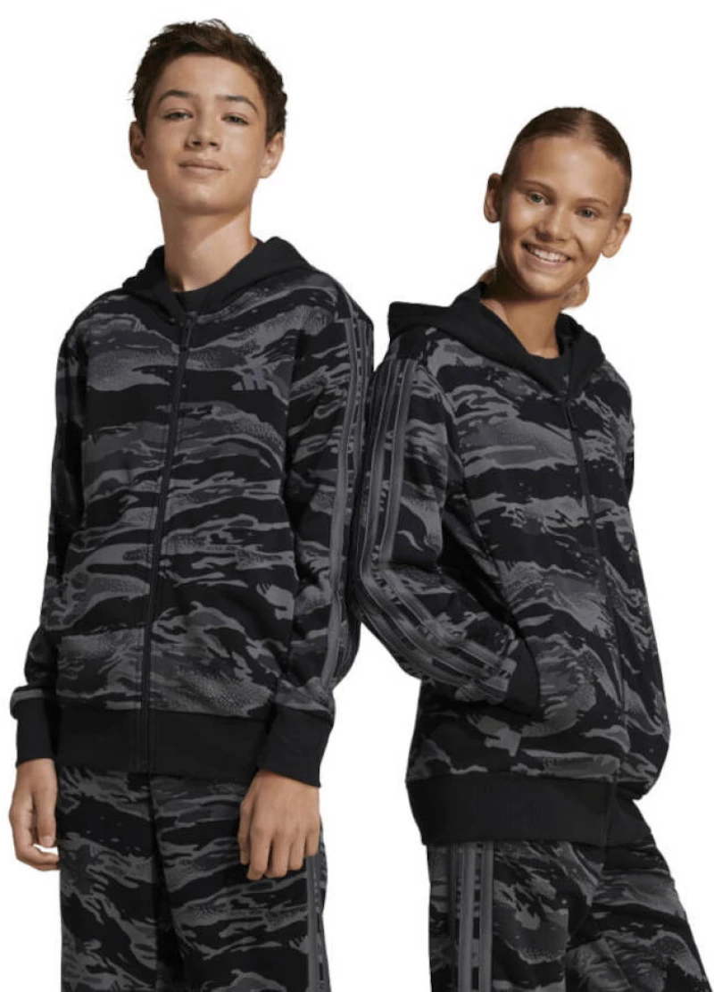 Παιδική Ζακέτα Adidas Seasonal Essentials Camo Black / Grey Five  Μαύρο