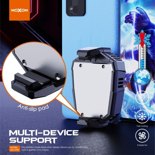 Moxom MX-CP02 Ανεμιστηράκι Κινητού  Μαύρο