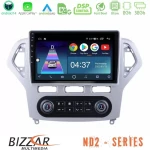 Bizzar ND2 Series 8Core Android14 2+32GB Ford Mondeo 2007-2011 (Auto A/C) Navigation Multimedia Tablet 9" Με Carplay & Android A U-ND2-FD0919AC