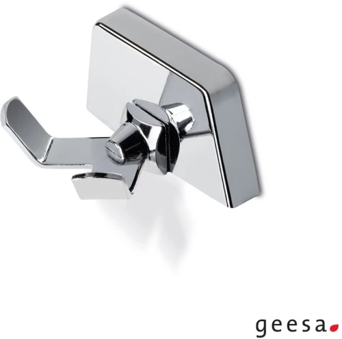 Άγκιστρο μπάνιου διπλό Geesa Chrome