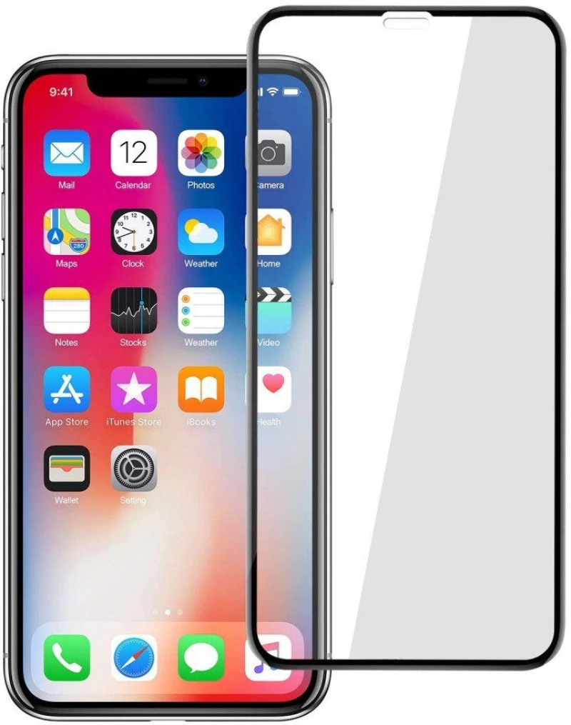 Comie Full Face Τζαμάκι Οθόνης Με Οδηγό Για iPhone Xs Max/11 Pro Max