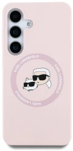 Karl Lagerfeld Θήκη Silicone Double Heads Samsung Galaxy S25 Pink
