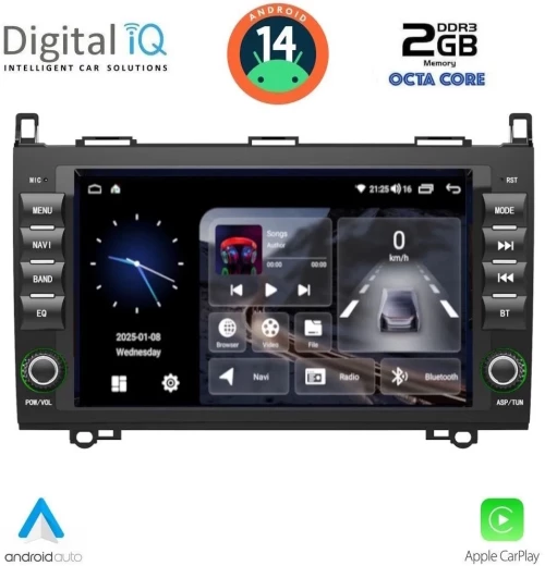 DIGITAL IQ BLF 368_CPA (8" DECK) MULTIMEDIA OEM for MERCEDES A – B – SPRINTER – VITO – VIANO mod. 2004-2020 DIQ_BLF_368