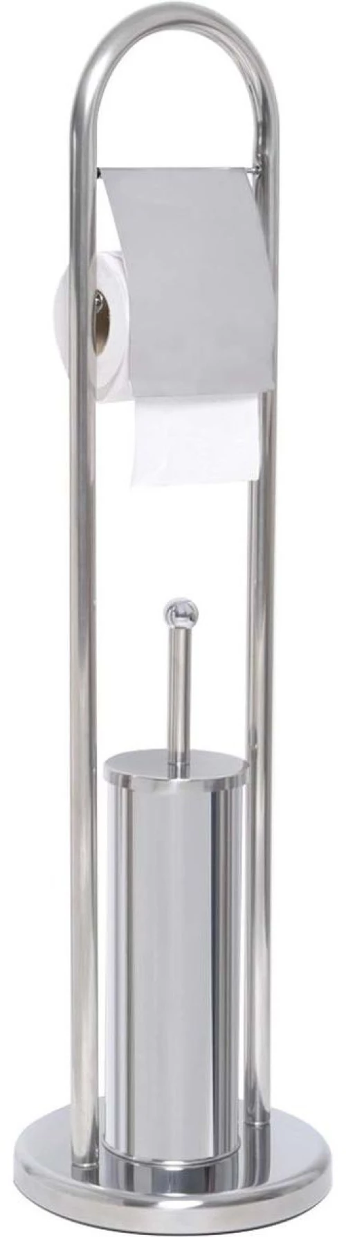 Eurocasa 9130 Σετ Αξεσουάρ Μπάνιου Inox Ασημί 2τμχ