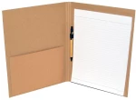 Νext ντοσιέ συνεδρίου eco craft με μπλοκ και στυλό Υ32x24εκ.