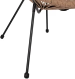 ΣΕΤ ΕΞΩΤΕΡΙΚΟΥ ΧΩΡΟΥ 3ΤΜΧ ACAPULCO HM21100 TWISTED WICKER-ΜΕΤΑΛΛΟ (1 τεμ.)