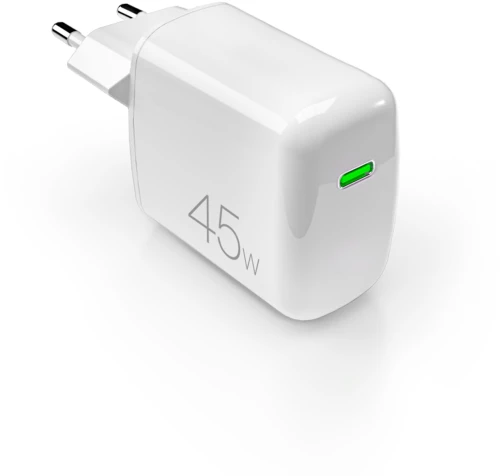Puro Super Mini 45W PD GaN USB-C Wall Charger - White