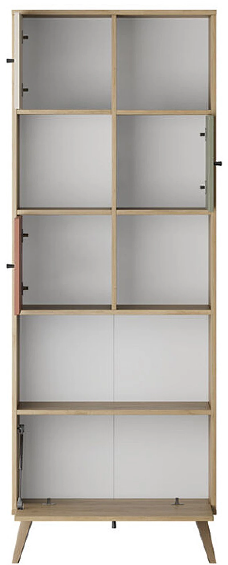 Βιβλιοθήκη Terra Megapap χρώμα florida oak 67x30x181εκ.