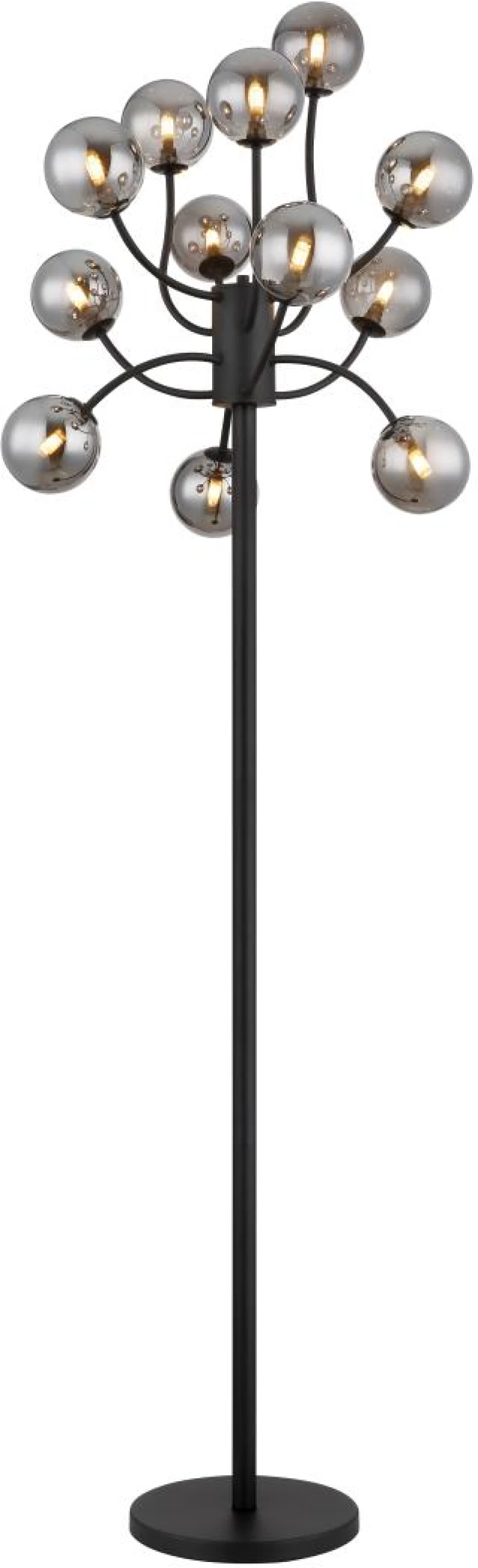 Φωτιστικό Δαπέδου Globo Lighting Riha 12x G9 LED - 56133-12S Μαύρο