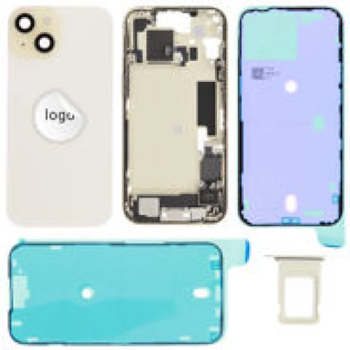 For iPhone/iPad (AP150024YPSP-C) Rear Cover (Pulled C) incl. small parts - Yellow, For iPhone 15