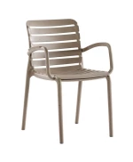 Parma Πολυθρόνα Πολυπροπυλενίου Sand 56x56x82(47)cm