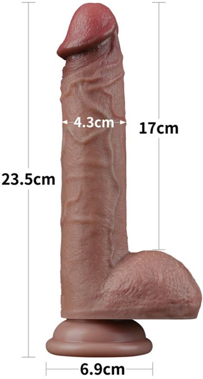 Dual Layer Silicone Dildo 9
