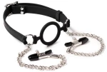 Mouthgag with O-Ring and Nipple Clamps