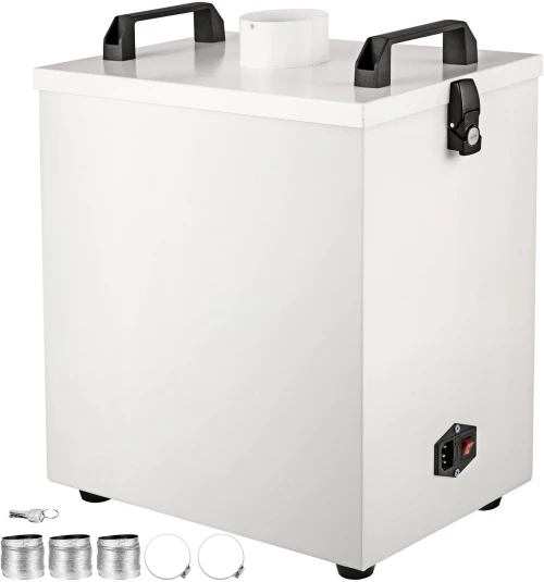 VEVOR Pure Air Fume Extractor 80W Smoke Air Purifer 180m3/h Air Volume Air Pure Purifier 220V Portable Fume Extractor 58 dBA Καθαριστής καπνού χαμηλού θορύβου για CNC Laser Engraving Machine