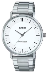 Ρολόι χειρός με ασημί μεταλλικό μπρασελέ  Casio MTP-VT04D-7EDF