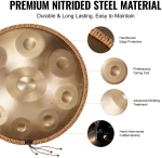 VEVOR Handpan Drum 22 in 9 Notes D Minor Steel Drum Hand with Mallets for Adult
