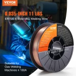 Σύρμα συγκόλλησης VEVOR Solid MIG ER70S-6 0,035 ιντσών 11LBS ήπιο σύρμα συγκόλλησης MIG
