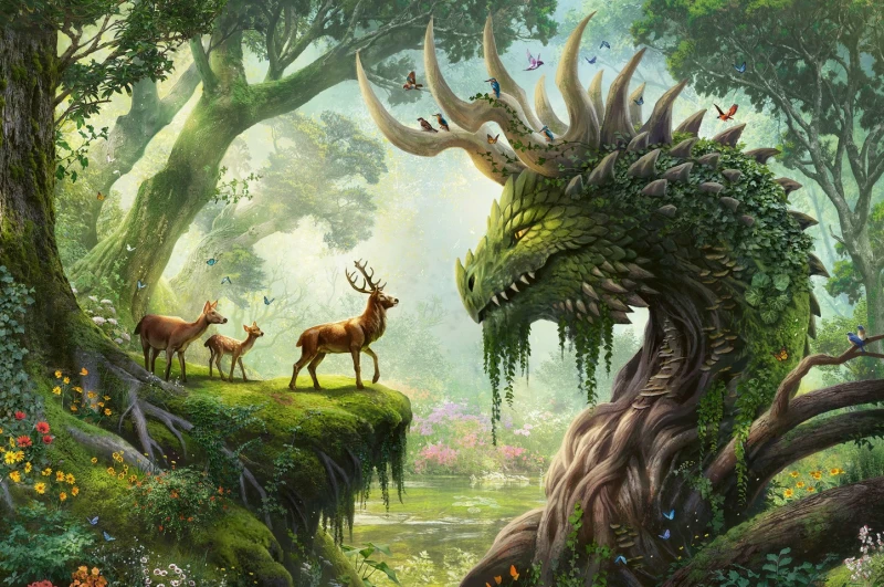 Ravensburger - Puzzle The Forest Dragon awakes 3000p (12000808) / Toys