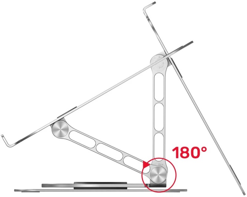 Unitek OT180SL01 360° adjustable laptop stand 10-16"