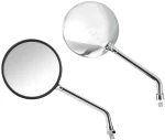 ΚΑΘΡΕΠΤΕΣ MOTO OPAL CHROME ΣΤΡΟΓΓΥΛΟΙ M10x1,25 DX ΧΡΩΜΙΟ LAMPA - 2 τεμ.