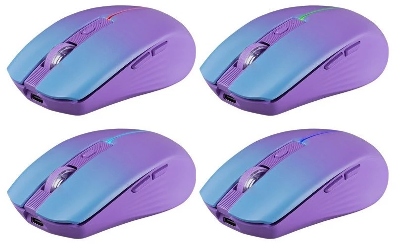 MOUSE DEFENDER MYSTERY MM-301 RF+BT PURPLE 1600dpi 6P