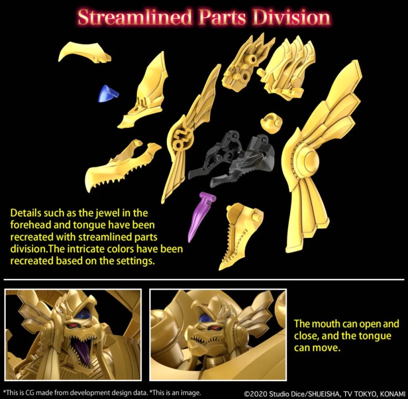 YU-GI-OH! -Figure-rise stand. Amplified Winged dragon of Ra -Model Kit