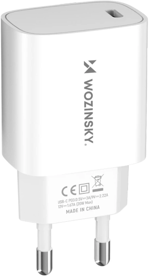 Wozinsky WGWCCW 20W USB-C wall charger - white