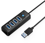 Hub Orico PW4U-U3 USB-A / 4x USB-A 3.0 - black