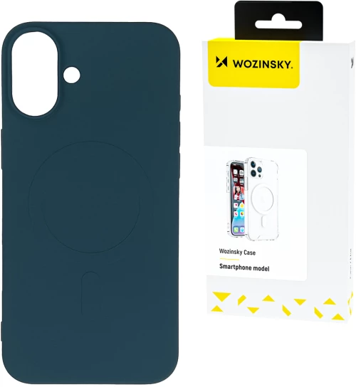 Wozinsky Liquid Silicone Case MagSafe for Samsung Galaxy S24 FE - Dark Blue