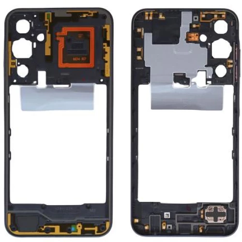 Μεσαίο Πλαίσιο με Κουδούνι Samsung A256B Galaxy A25 5G Μαύρο (Original)