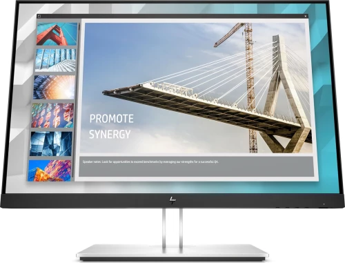 HP E-Series E24i G4 61 cm (24") 1920 x 1200 pixels WUXGA Black, Silver