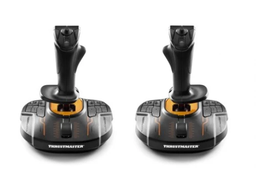 Thrustmaster T.16000M FCS SPACE SIM DUO Black, Orange USB Joystick Analogue / Digital PC