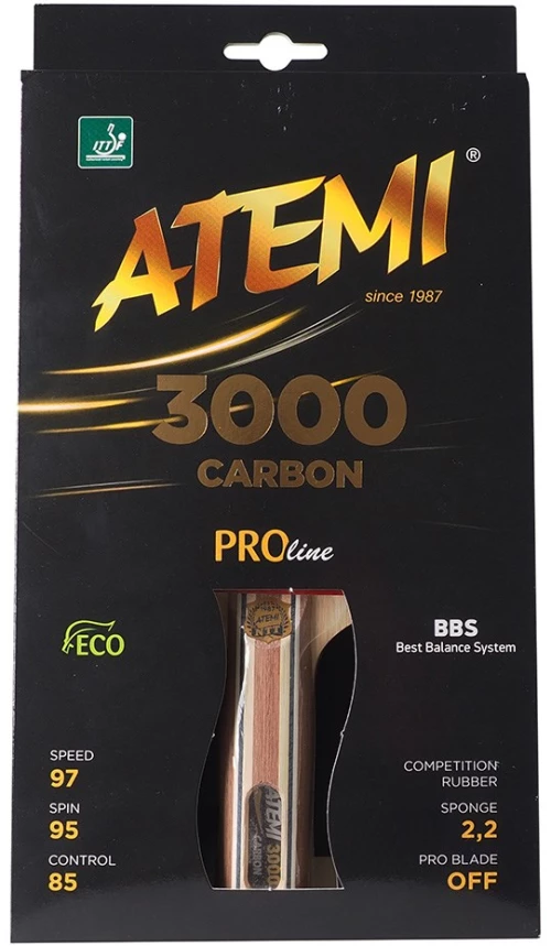 New Atemi 3000 Pro anatomical ping pong racket