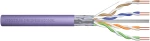 DIGITUS Cat.6 Installation Cable, F/UTP, B2ca, AWG 23/1, LSOH, 100m, Purple