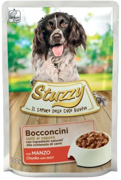 STUZZY Chunks with beef - wet dog food - 100 g