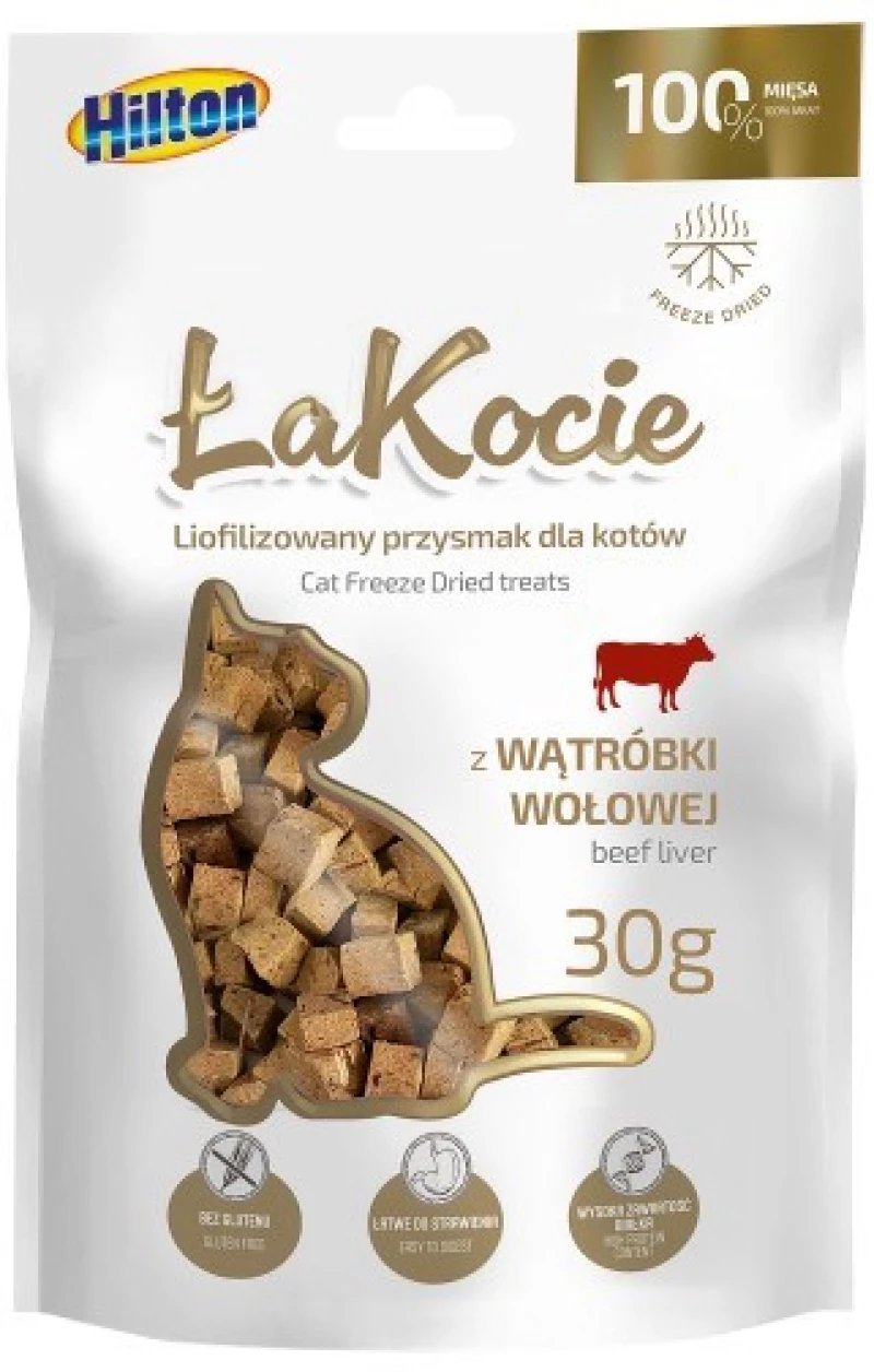 HILTON aKocie Freeze dried beef liver - cat treats - 30g