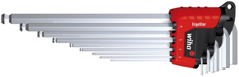 Wiha 369R L-shaped hex key set Metric 9 pc(s)