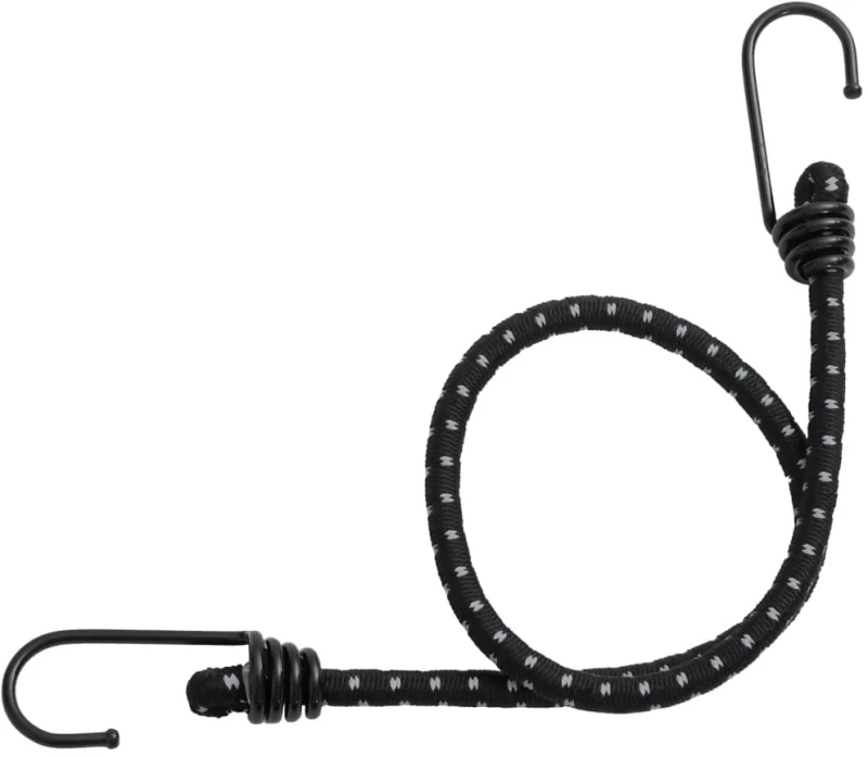 vidaXL Κορδόνια Ελαστικά Bungee με Γάντζο/Ανακλ. Ταινίες 25 τεμ 46 εκ.