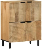 vidaXL Sideboard καφέ 60x33x75 cm μασίφ ξύλο Mango