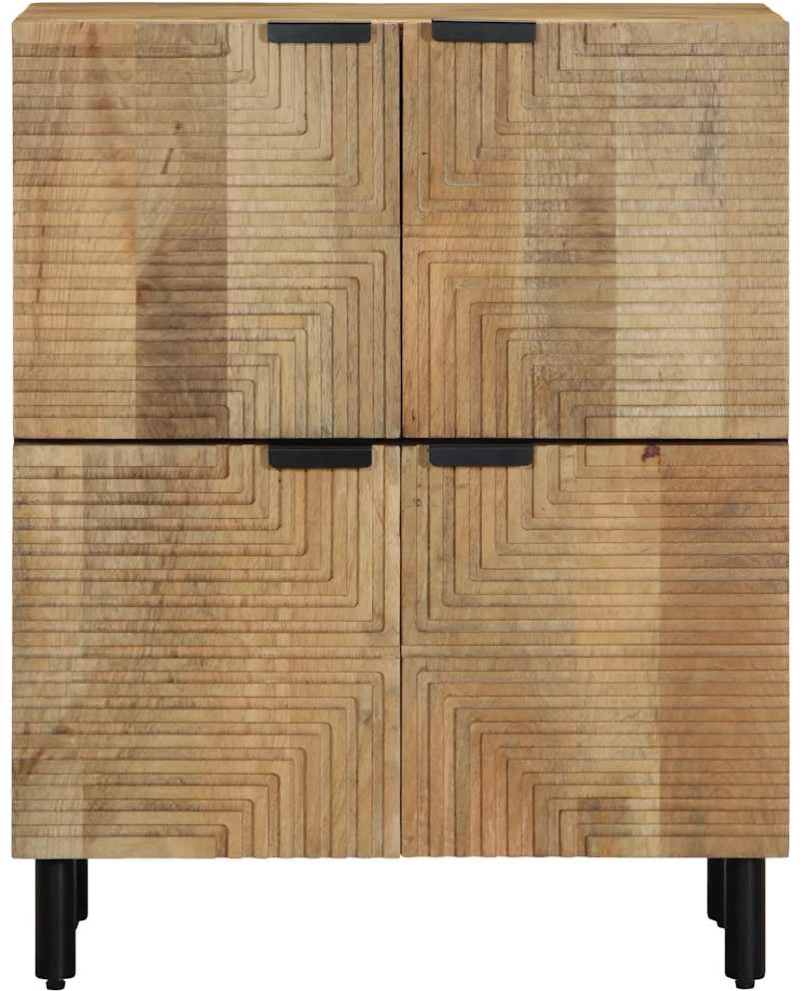 vidaXL Sideboard καφέ 60x33x75 cm μασίφ ξύλο Mango