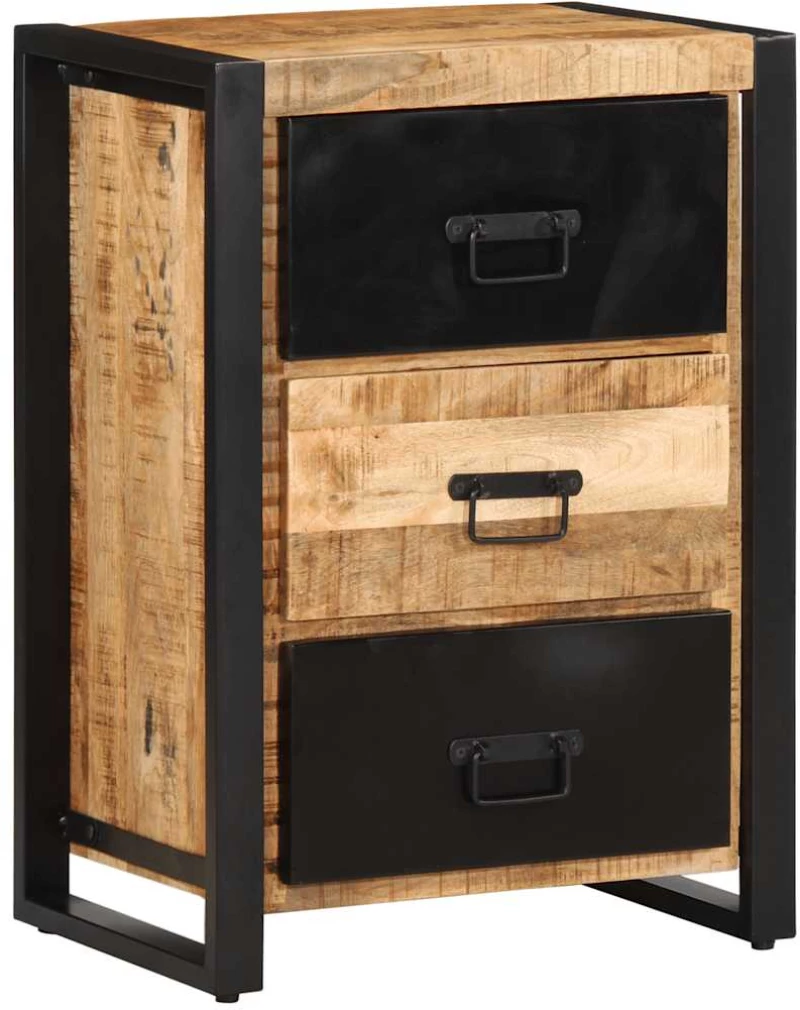 ντουλάπι συρταριών vidaXL 50x35x70 cm Στερεό ακατέργαστο ξύλο Mango