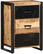 ντουλάπι συρταριών vidaXL 50x35x70 cm Στερεό ακατέργαστο ξύλο Mango