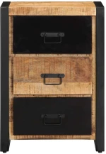 ντουλάπι συρταριών vidaXL 50x35x70 cm Στερεό ακατέργαστο ξύλο Mango