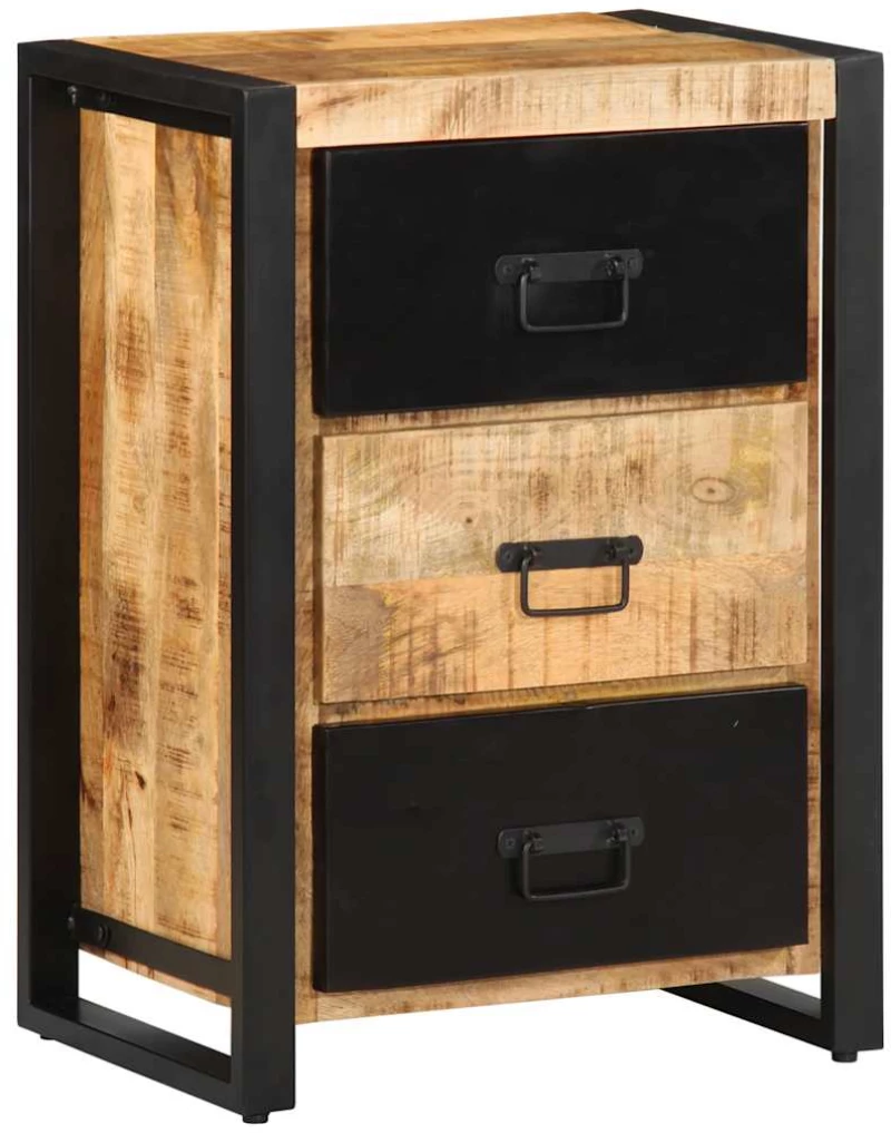 ντουλάπι συρταριών vidaXL 50x35x70 cm Στερεό ακατέργαστο ξύλο Mango