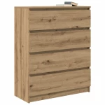 vidaXL Sideboard Artisan Oak 80x35x99 cm Κατασκευασμένο ξύλο