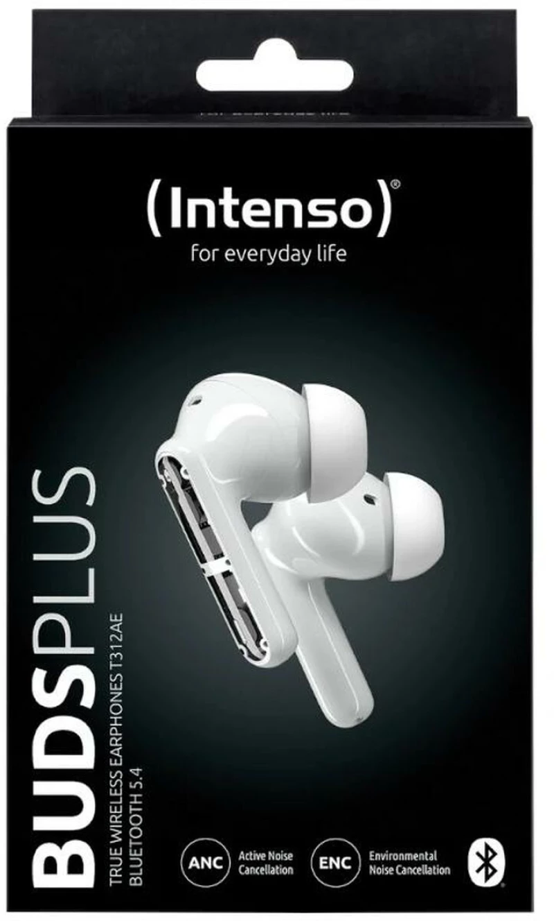 Ακουστικά με Μικρόφωνο INTENSO Buds Plus Auriculares TWS ANC+ENC Μαύρο